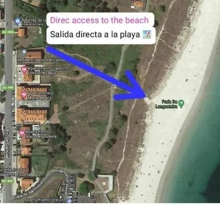 Apartman Amodino- 1º Linea Playa Langosteira Y Espectaculares Vistas Al Mar *